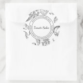 Croquis sur la salsa de tomate étiquette moderne (Sac)