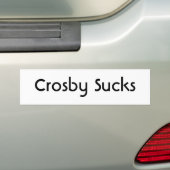 Crosby Sucks Bumpersticker (Op auto)