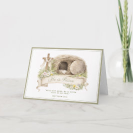 Cross and Tomb | Resurrection Day Card Kaart