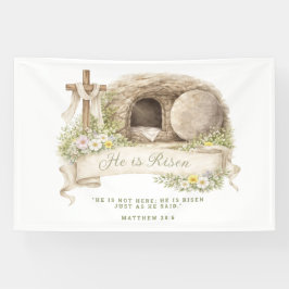 Cross and Tomb | Resurrection Day Spandoek