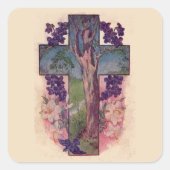 Cross and Tree Christian Easter Stickers (Devant)