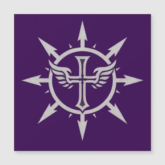 "Cross and Wings Emblem" Magnet (Devant)