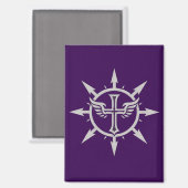 "Cross and Wings Emblem" Magnet Magneet (Voorkant / Achterkant)