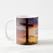 Cross at Dusk Schrift gepersonaliseerd Koffiemok (Links)