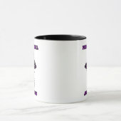 Cross/Awareness...Fibro Mug à café à deux tons (Centre)