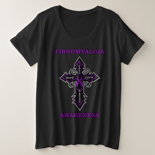Cross/Awareness...T-shirt Fibro (Design devant)