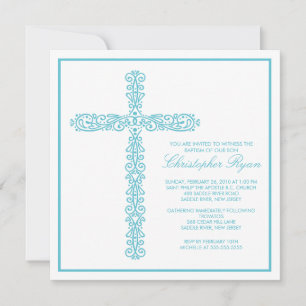 Cross-Baptism Christening Boy Baptisme Inture Kaart