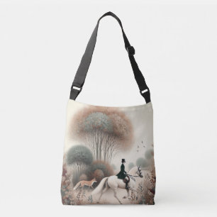 Cross Body Bag Equestrian Elusive Fox Hunt Crossbody Tas