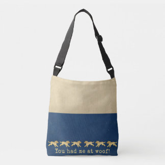 Cross Body Bag Gold Dogs Je had me bij Wof Crossbody Tas