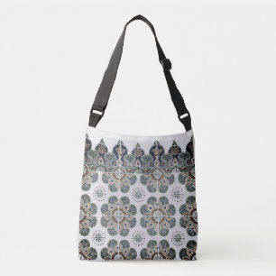 Cross Body Bag zwart en turquoise Crossbody Tas