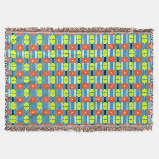 Cross Button Connector Throw Blanket Deken (Voorkant)