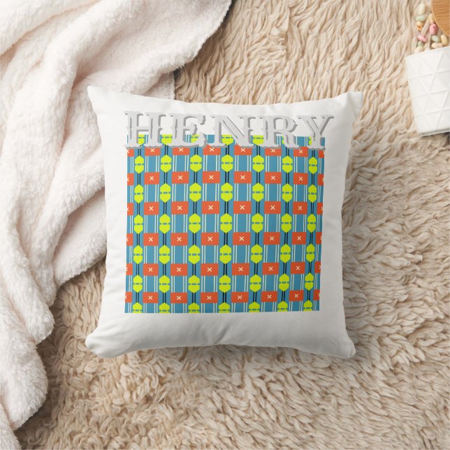 Cross Button Personalized Throw Pillow Kussen (Deken)
