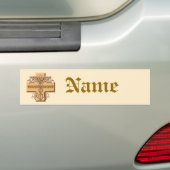 Cross Caduceus apotheker Bumpersticker (Op auto)