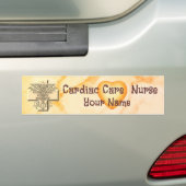 Cross Caduceus Cardiac Care Nurse Bumpersticker (Op auto)