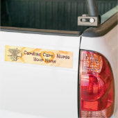Cross Caduceus Cardiac Care Nurse Bumpersticker (Op Truck)