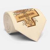 Cross caduceus doctor stropdas (Opgerold)