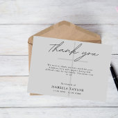 Cross Catholic Funeral Memorial Grey Dank u Kaart