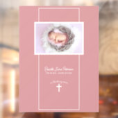 Cross Christelijk Baby Memorial begrafenisbanner Raamsticker (Vel 2)