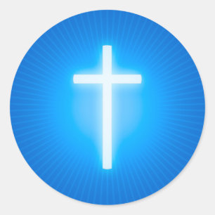 Cross - Christelijk Blue Sticker