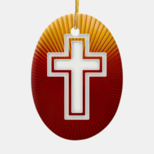 Cross - Christelijk versiering Keramisch Ornament