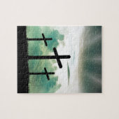 Cross Christus Faith God Jesus Clouds Sun Light Legpuzzel (Horizontaal)