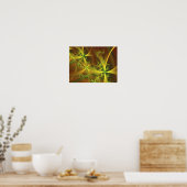 Cross Cool Abstracte Fine Fractal Art Poster (Keuken)