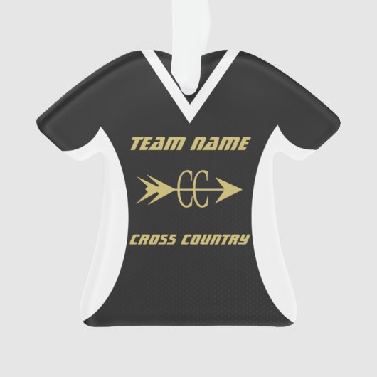 Cross Country Black Gold Sports Jersey (devant)