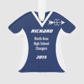 Cross Country Blue Sports Jersey (dos)