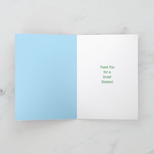 Cross Country Coach Bedankkaart (Binnen)