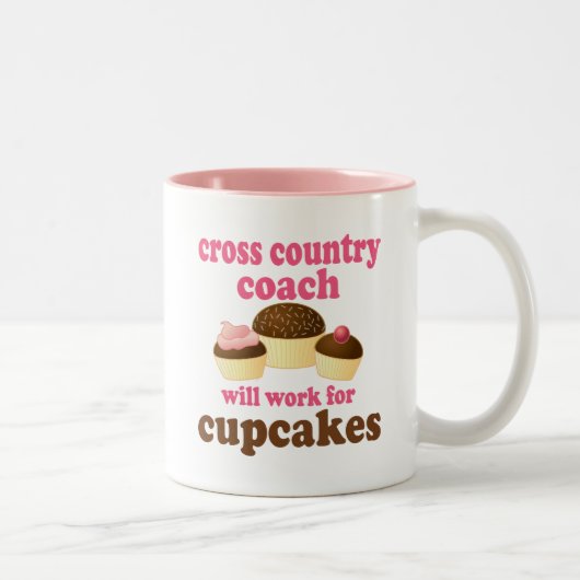Cross-country Coach (Funny) Gift Tweekleurige Koffiemok (Rechts)