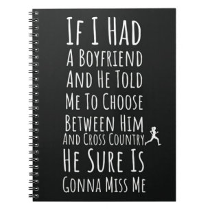 Cross Country Gifts voor Meisjes Runner haar Notitieboek