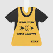 Cross Country Gold Sports Jersey avec photo (devant)