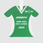 Cross Country Green Sports Jersey (dos)