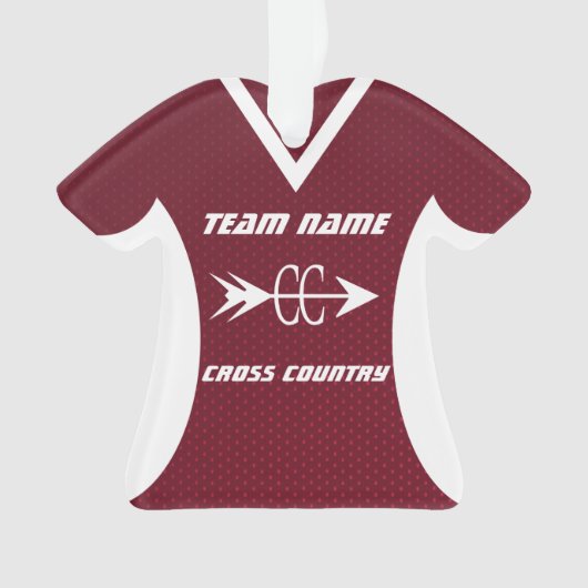 Cross Country Maroon Sports Jersey (devant)