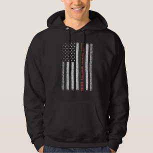 Cross-country mountainbiken Amerikaanse vlag 4e va Hoodie
