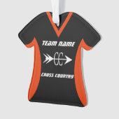 Cross Country Orange Black Sports Jersey (devant)