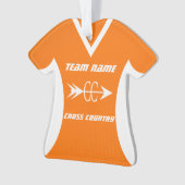 Cross Country Orange Sports Jersey Photo (devant)