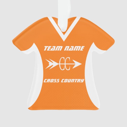 Cross Country Orange Sports Jersey Photo (devant)