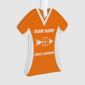 Cross Country Orange Sports Jersey Photo (devant)
