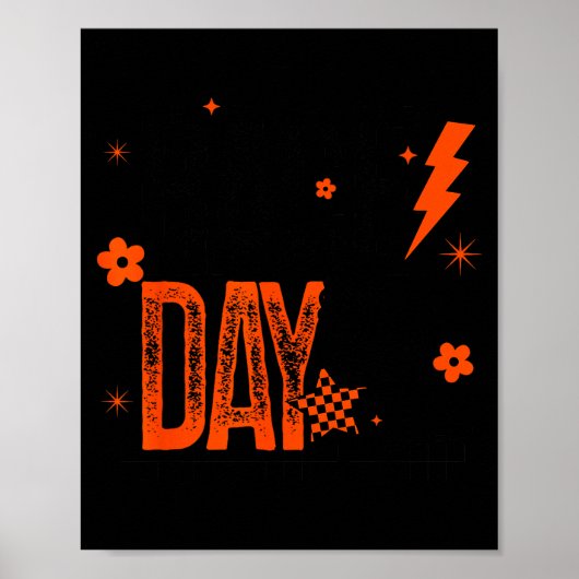 Cross Country Race Day Runner Track And Field Oran Poster (Voorkant)