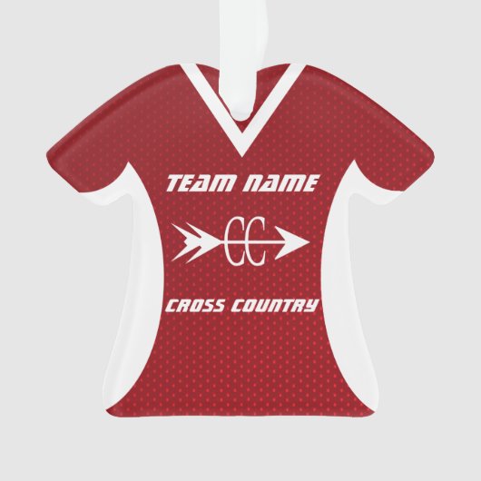 Cross Country Red Sports Jersey (devant)