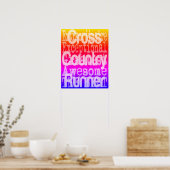 Cross Country Runner Fun Poster (Keuken)