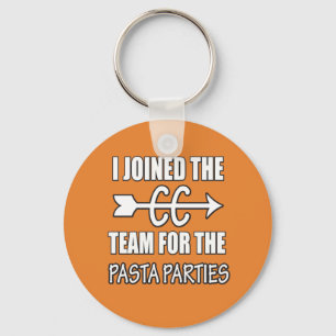 Cross Country Runner Pasta Party Sleutelhanger Cad