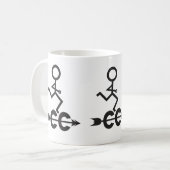 Cross Country © Runner Pattern en Arrow Emblem Koffiemok (Voorkant links)