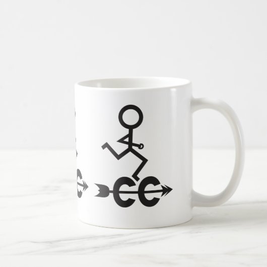 Cross Country © Runner Pattern en Arrow Emblem Koffiemok (Rechts)
