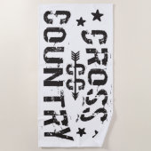 Cross Country Runner Strandlaken (Voorkant)