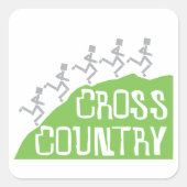 Cross Country Runners on Hill © Stickers (Devant)