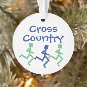 Cross Country Running Back and Front aanpassen Ornament