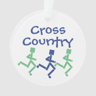 Cross Country Running Back and Front aanpassen Ornament