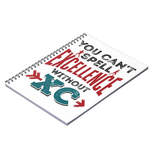 Cross-country Running Funny Excellence XC Notitieboek (Linkerzijde)